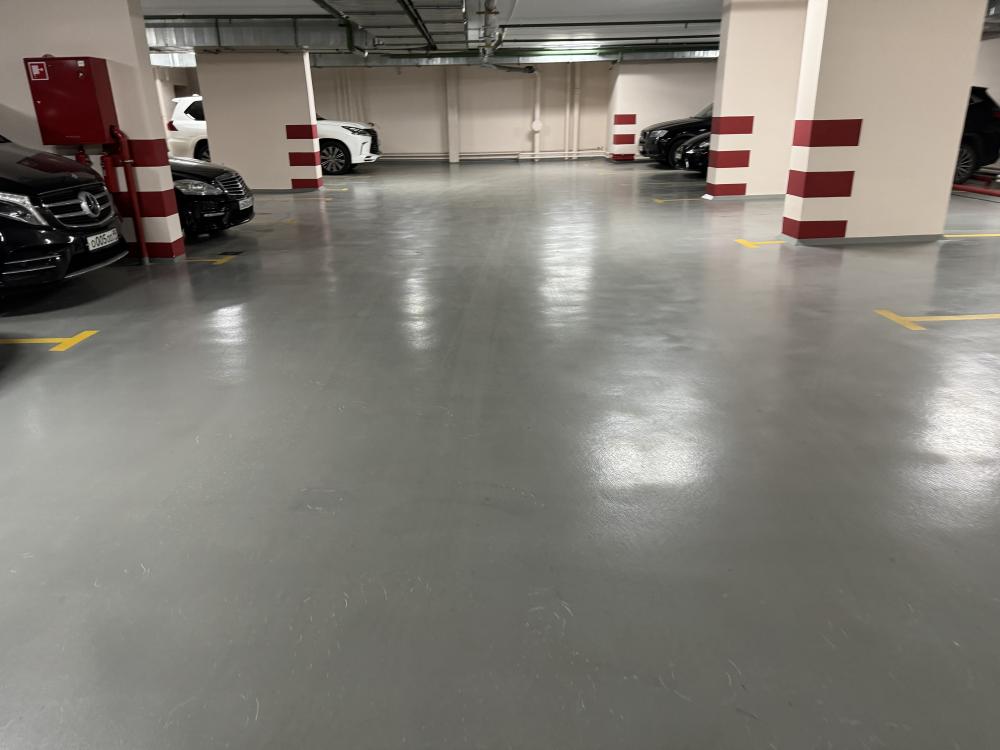 Полы для паркинга 1300 м2 Полы для паркинга 1300 м2